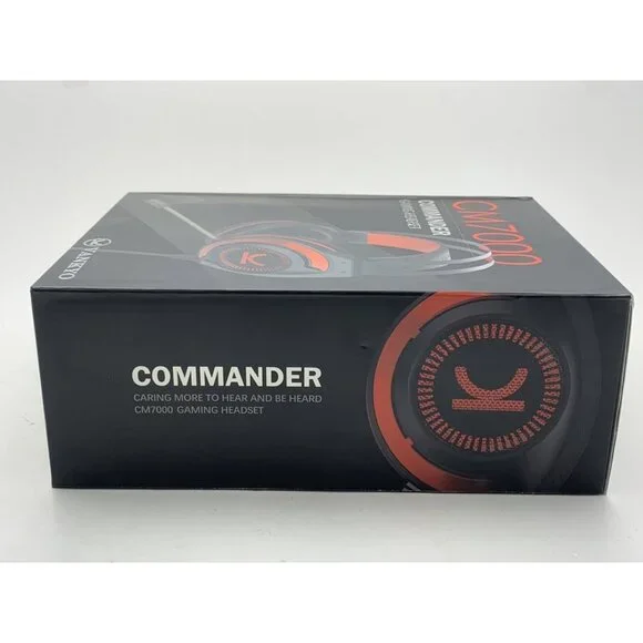 NEW - Vankyo CM7000 Commander Red & Black Gaming Headset w/ Mic - Picture 3 of 6